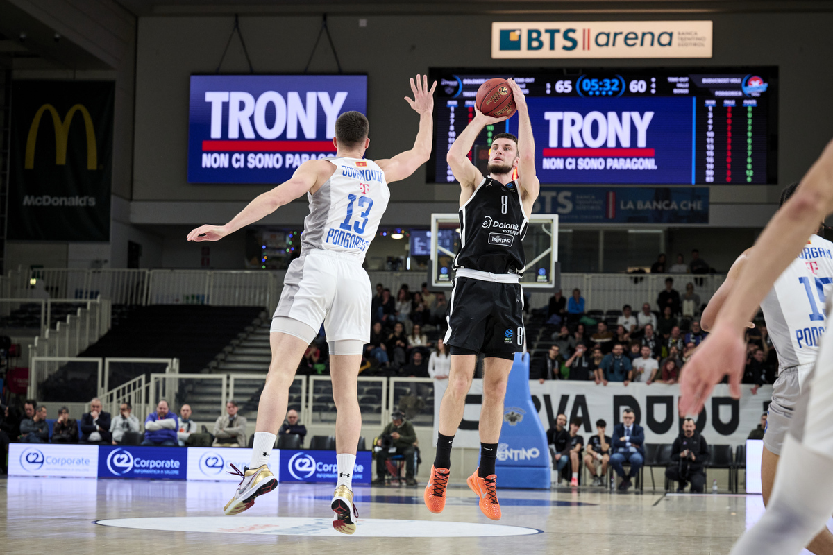 BKT Eurocup, Round 11, Dolomtiti Energia Trento VS Buducnost Voli Podgorica