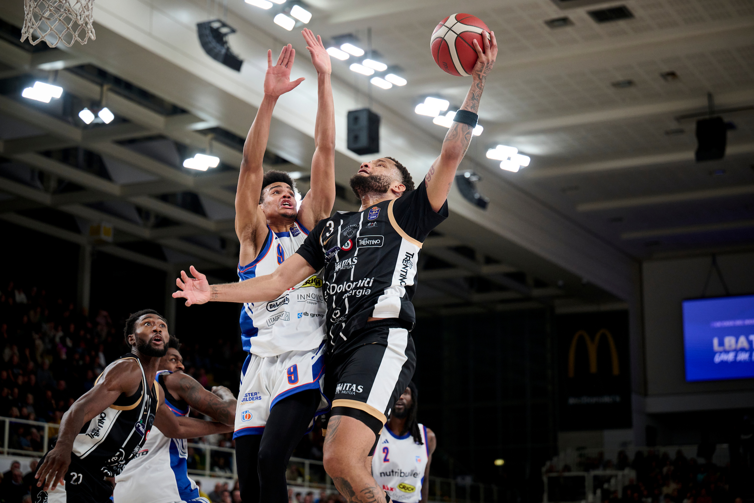 Serie A, LBA, nona giornata, Dolomiti Energia Trentino Vs Nutribullet Treviso