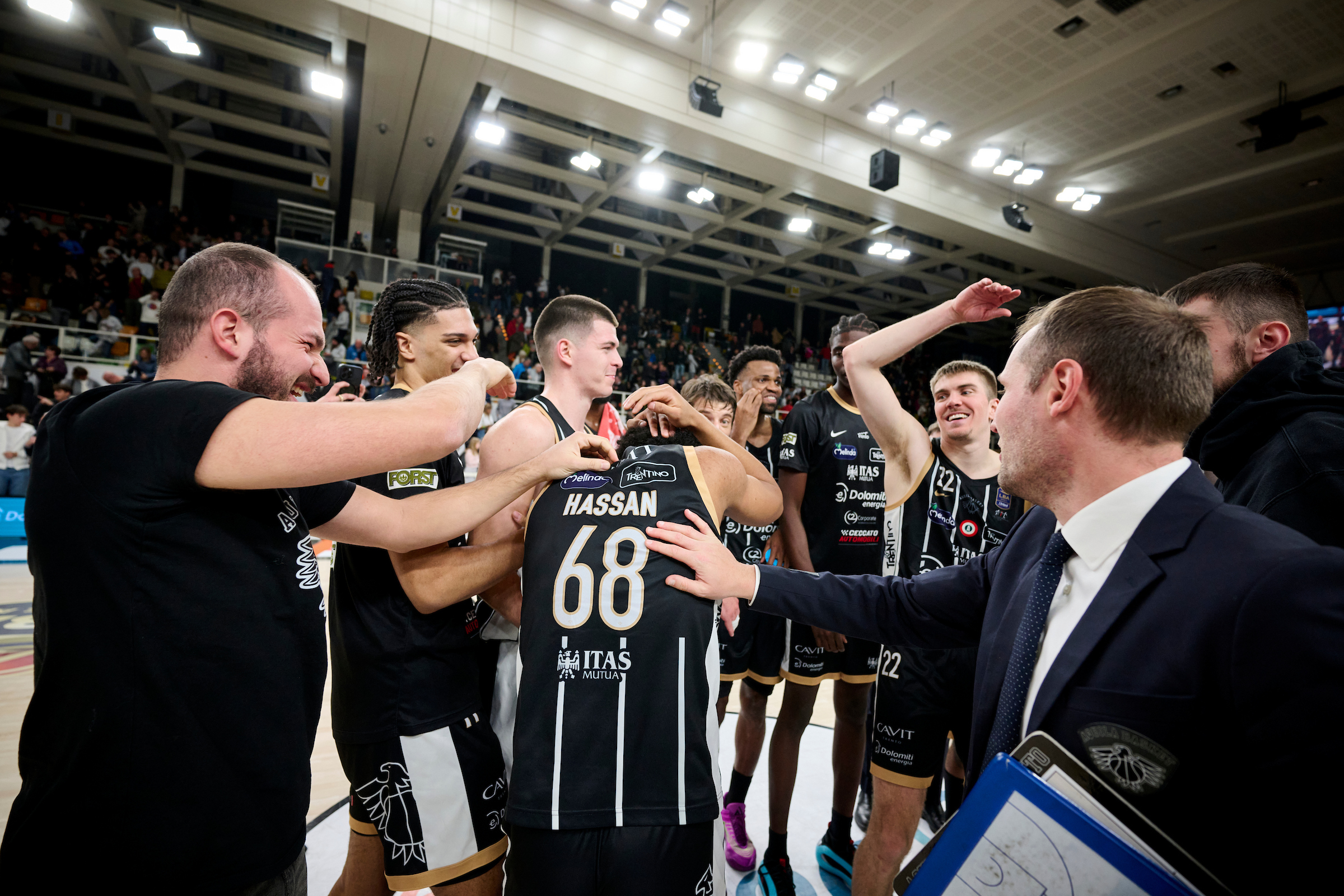 Serie A, LBA, nona giornata, Dolomiti Energia Trentino Vs Nutribullet Treviso