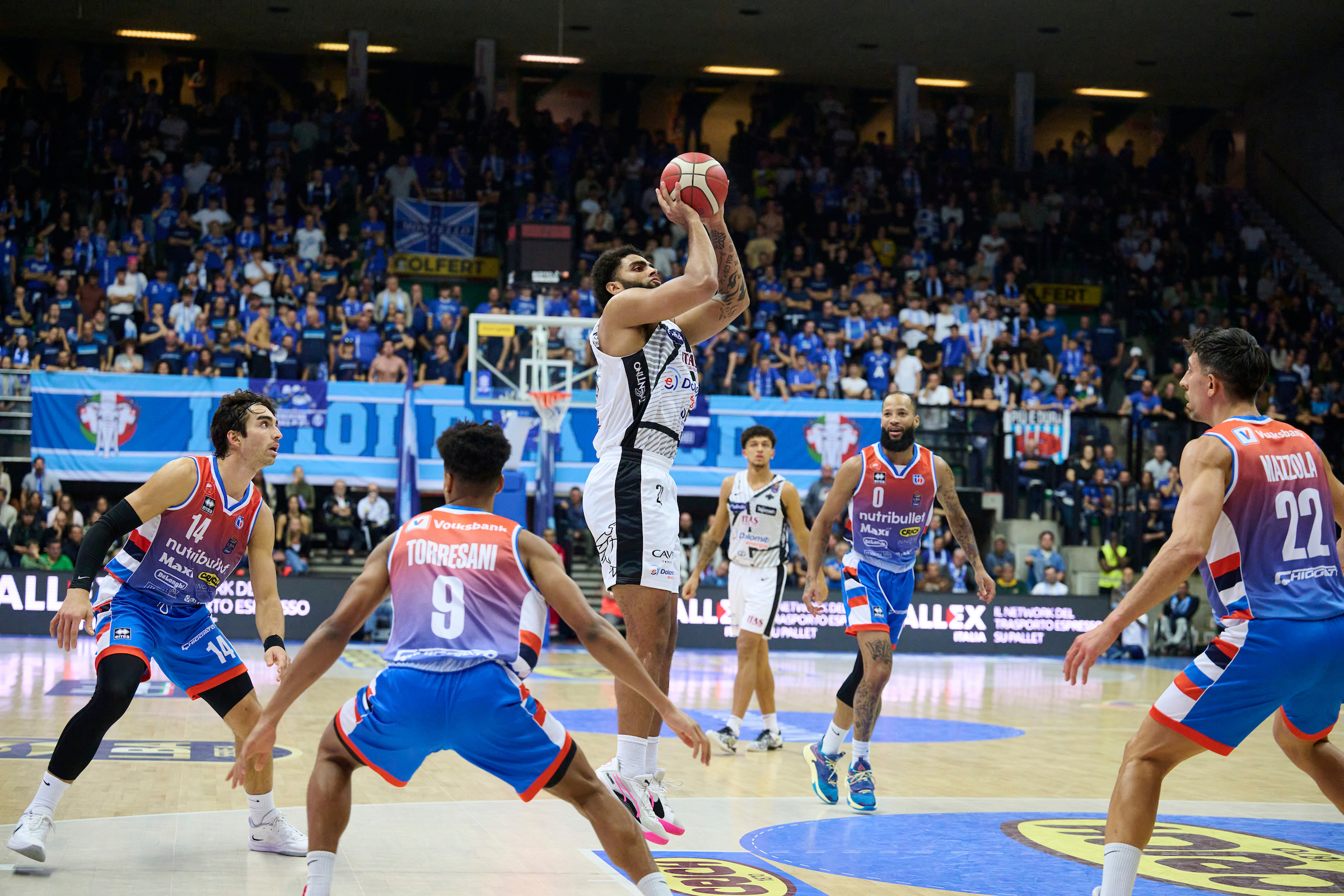 LBA Serie A, quarta giornata, Nutribullet Treviso vs Dolomiti Energia Trentino