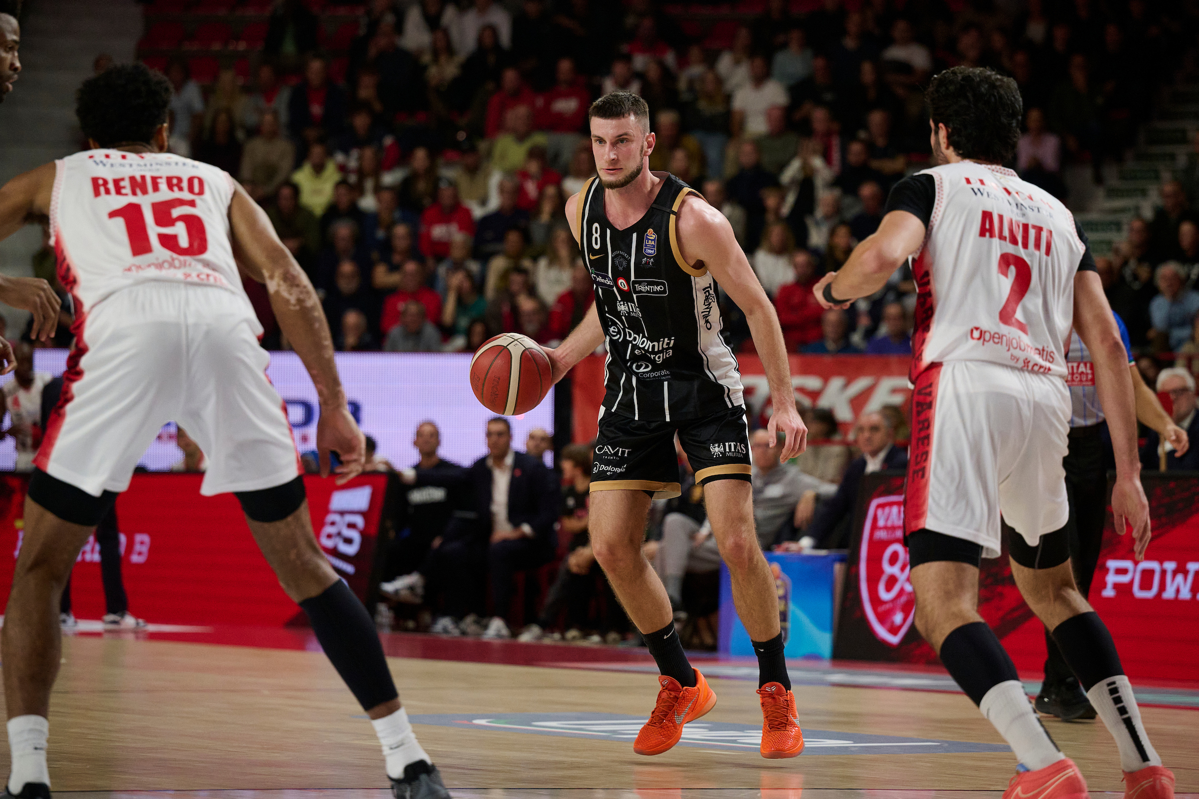 Serie A, LBA, quarta giornata, Pallacanestro Varese Vs Dolomiti Energia Trentino