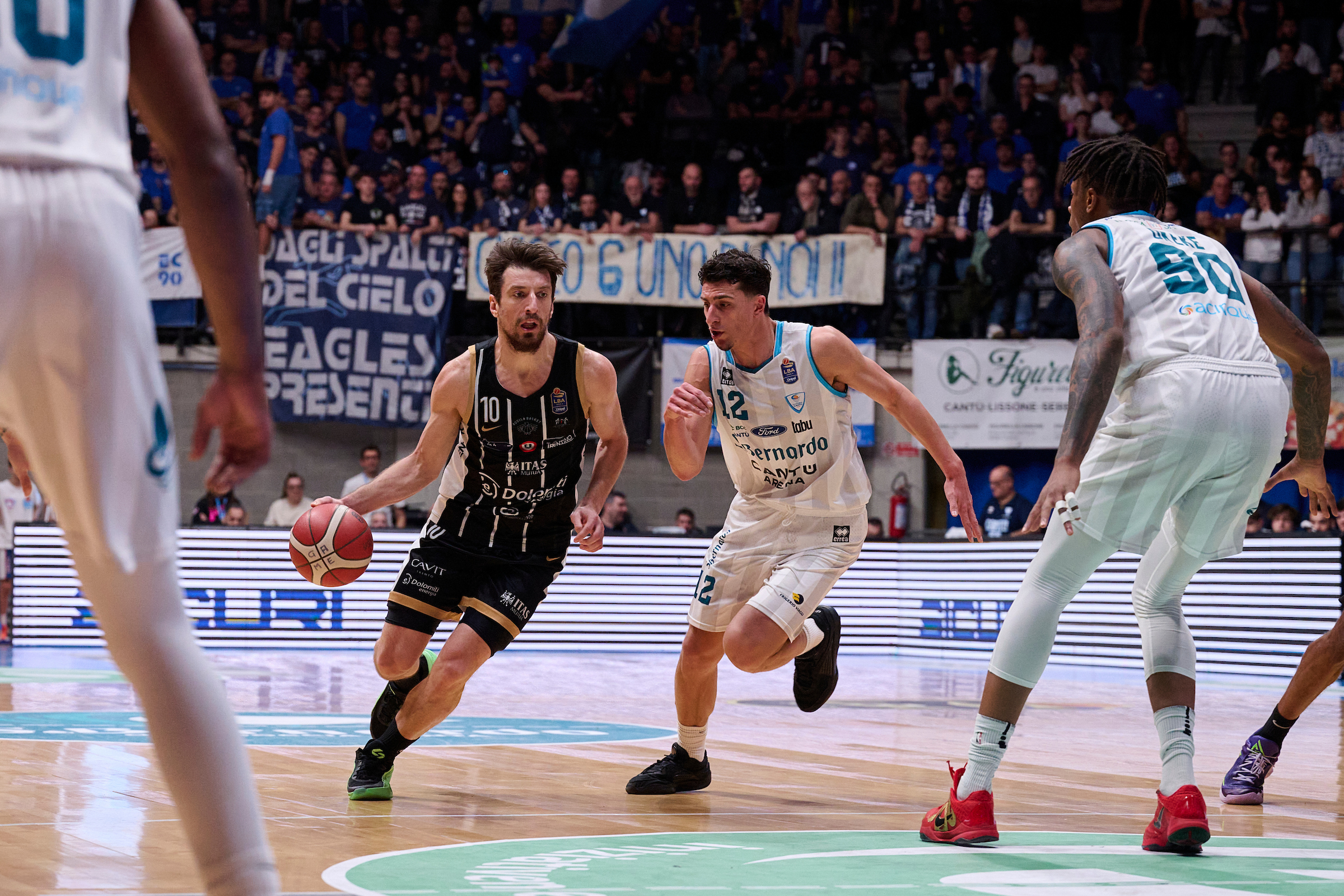 Serie A, LBA, ventesima giornata,  Acqua San Benedetto Cantu vs Dolomiti Energia Trentino