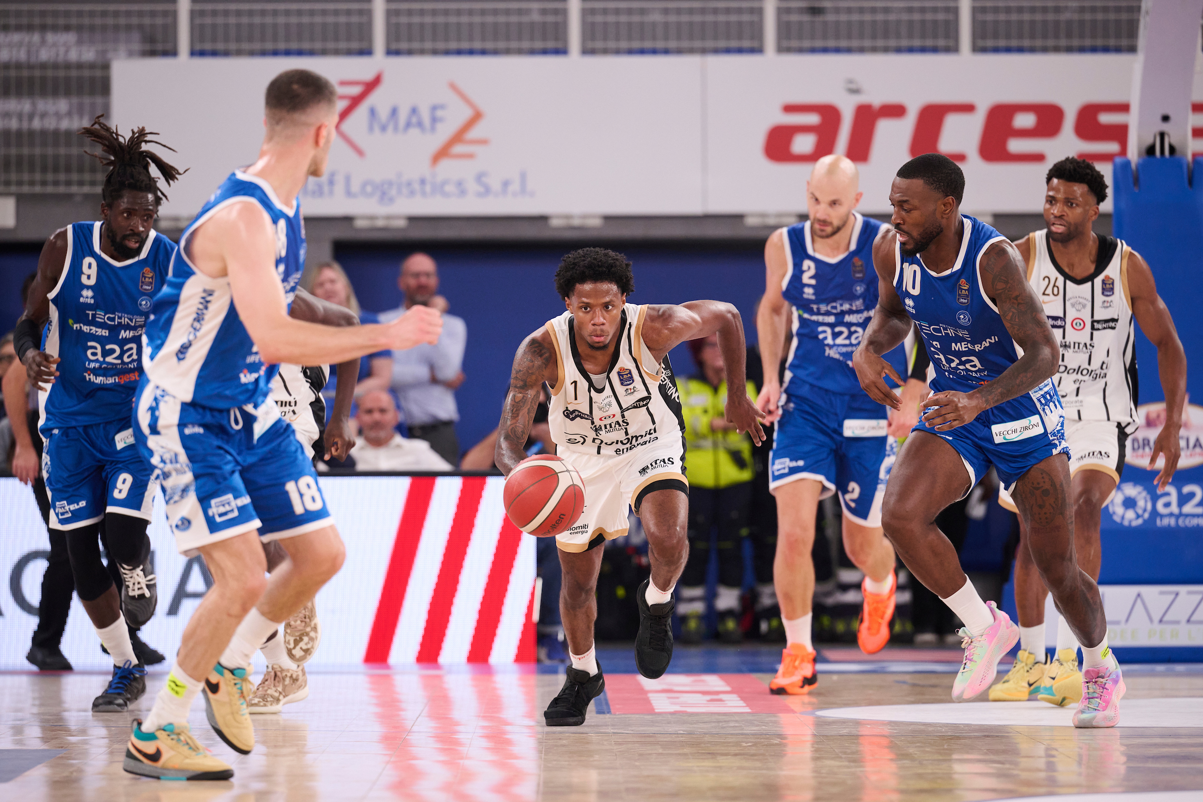 Serie A, LBA, Seconda giornata, Germani Brescia vs Dolomiti Energia Trentino