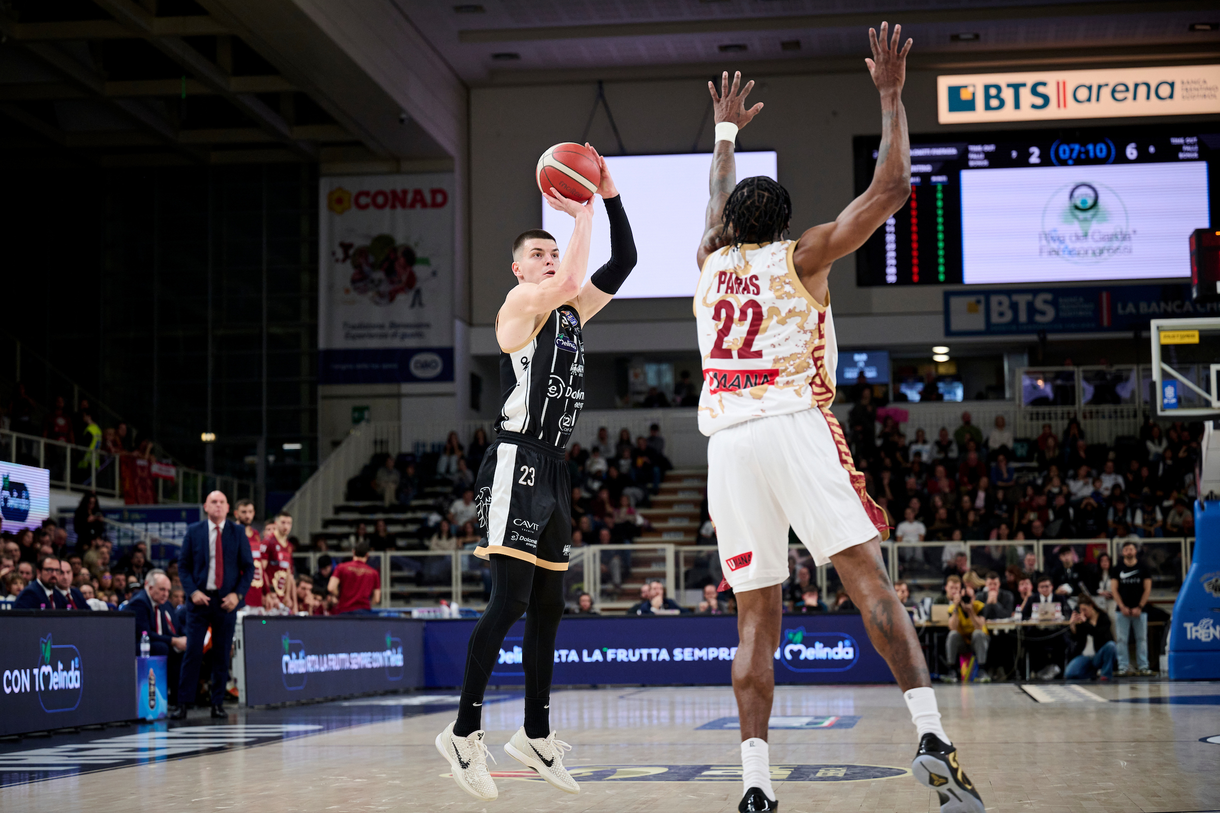 Serie A, LBA, undicesima giornata, Dolomiti Energia Trentino Vs Umana Reyer Venezia