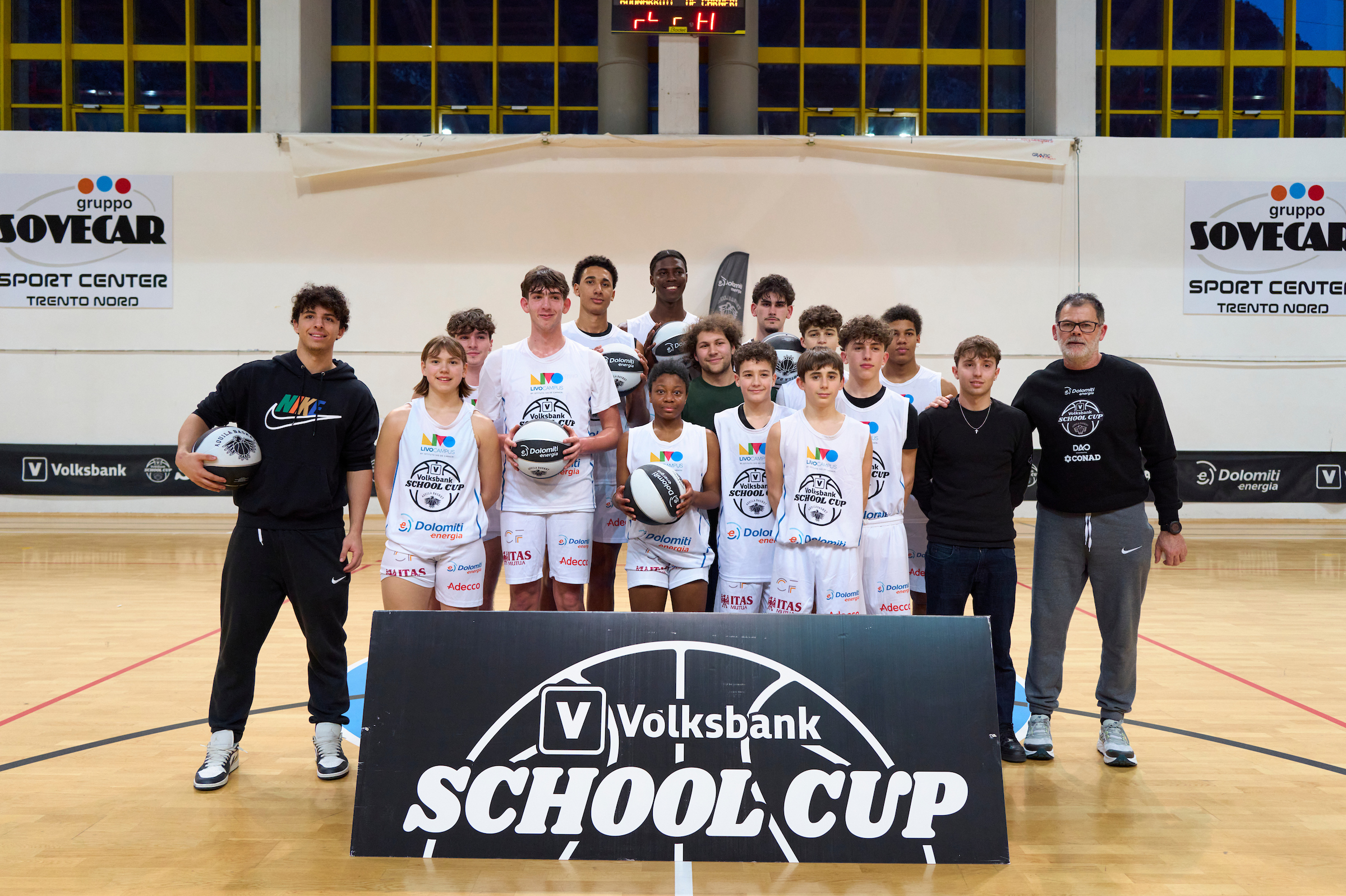 Volksbank Aquila Basket school cup, seconda tappa, Gardolo, Liceo Vittoria, Ivo de carneri, Buonarroti