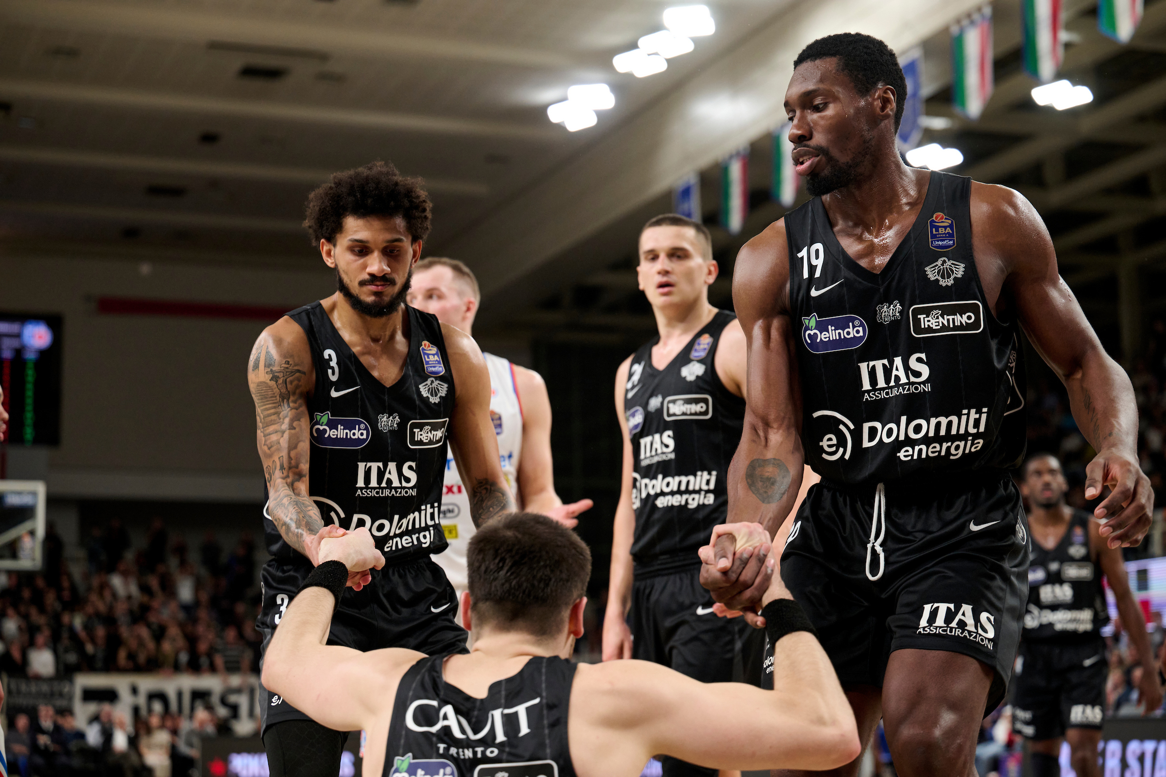 LBA Serie A, ventesima giornata, Dolomiti Energia Trento Vs Nutribullet Treviso Basket