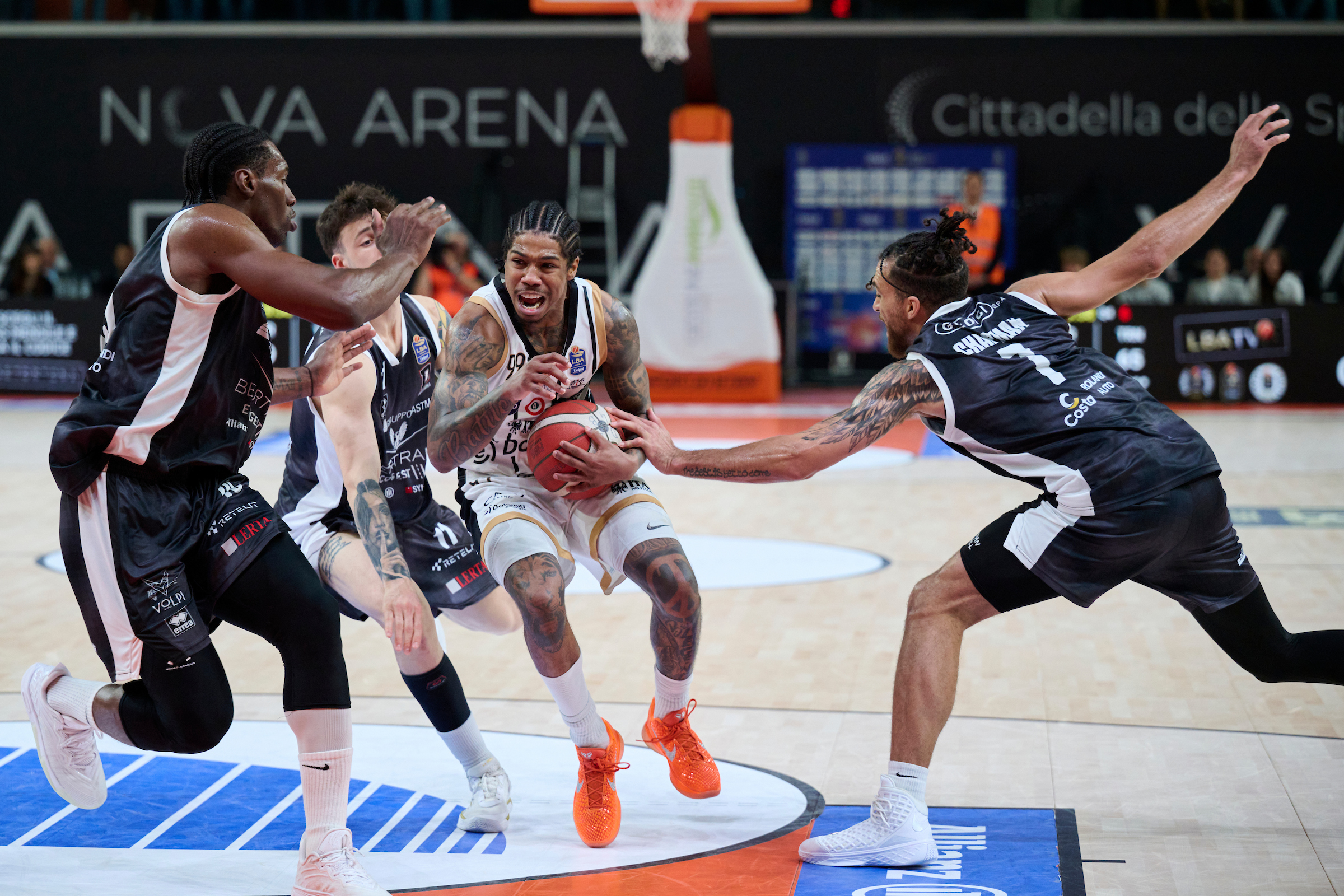 Serie A, LBA, ventiseiesima giornata, Bertram Derthona Tortona vs Dolomiti Energia Trentino