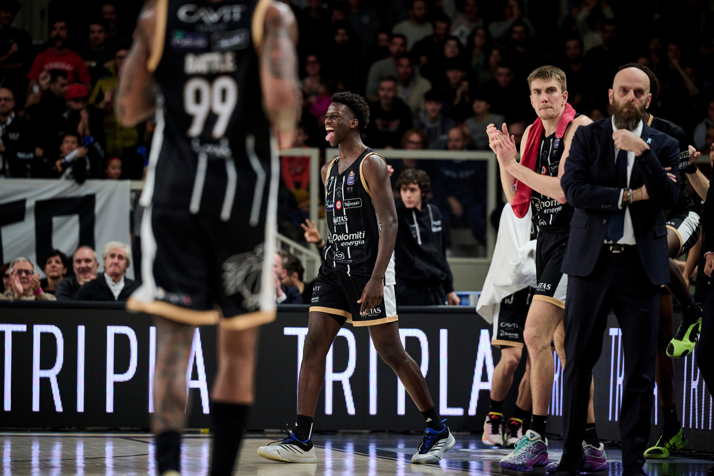 Serie A, LBA, tredicesima giornata, Dolomiti Energia Trentino vs Apu Old Wild West Udine