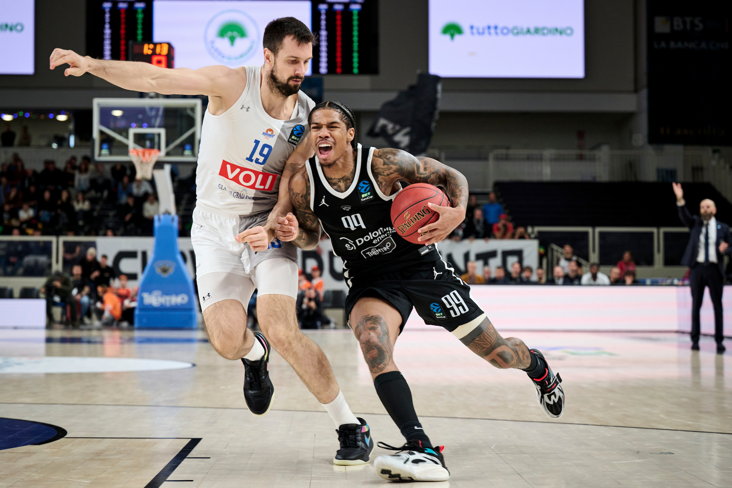 BKT Eurocup, Round 11, Dolomtiti Energia Trento VS Buducnost Voli Podgorica