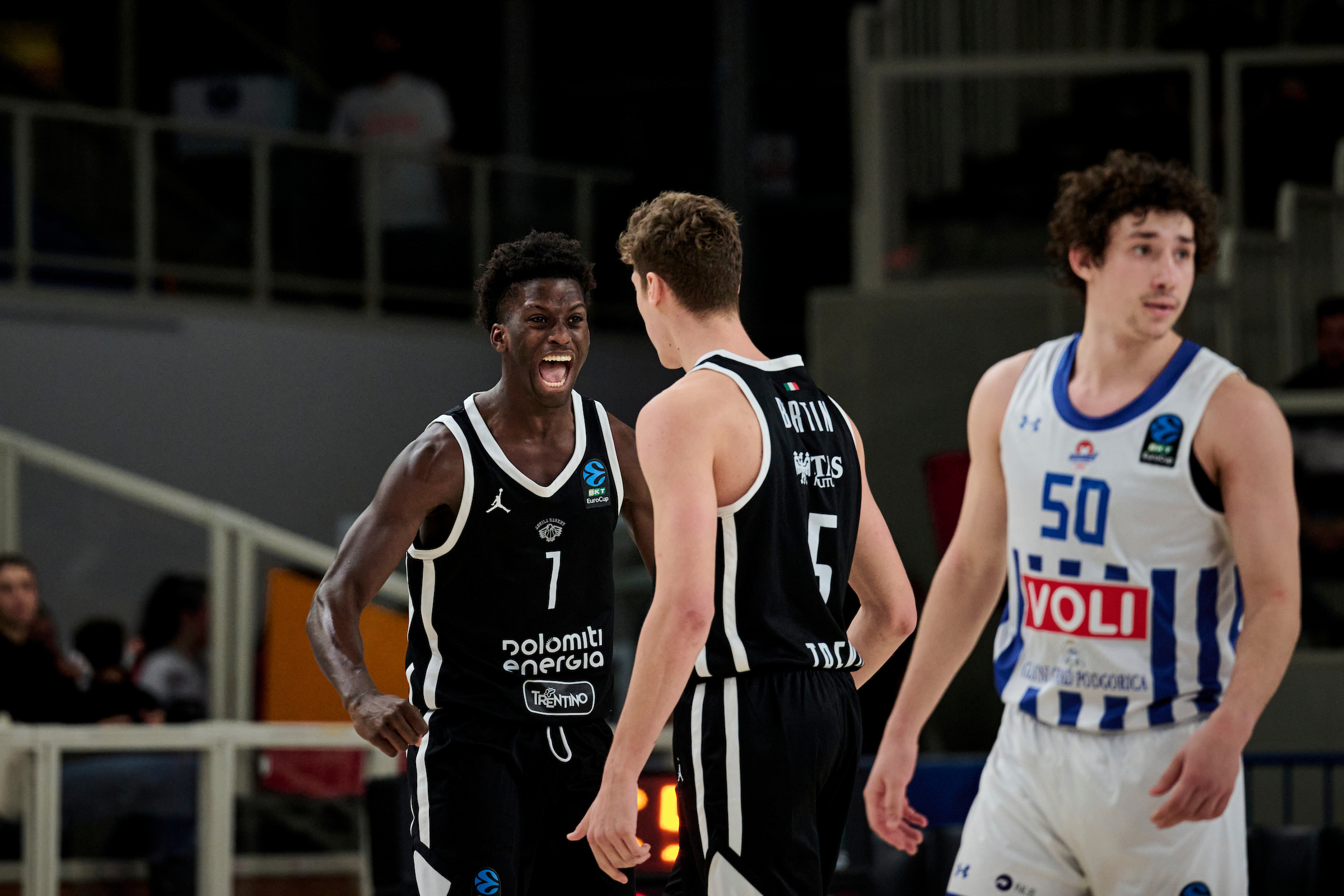 BKT Eurocup, Round 5, Dolomiti Energia Trento Vs Buducnost VOLI Podgorica
