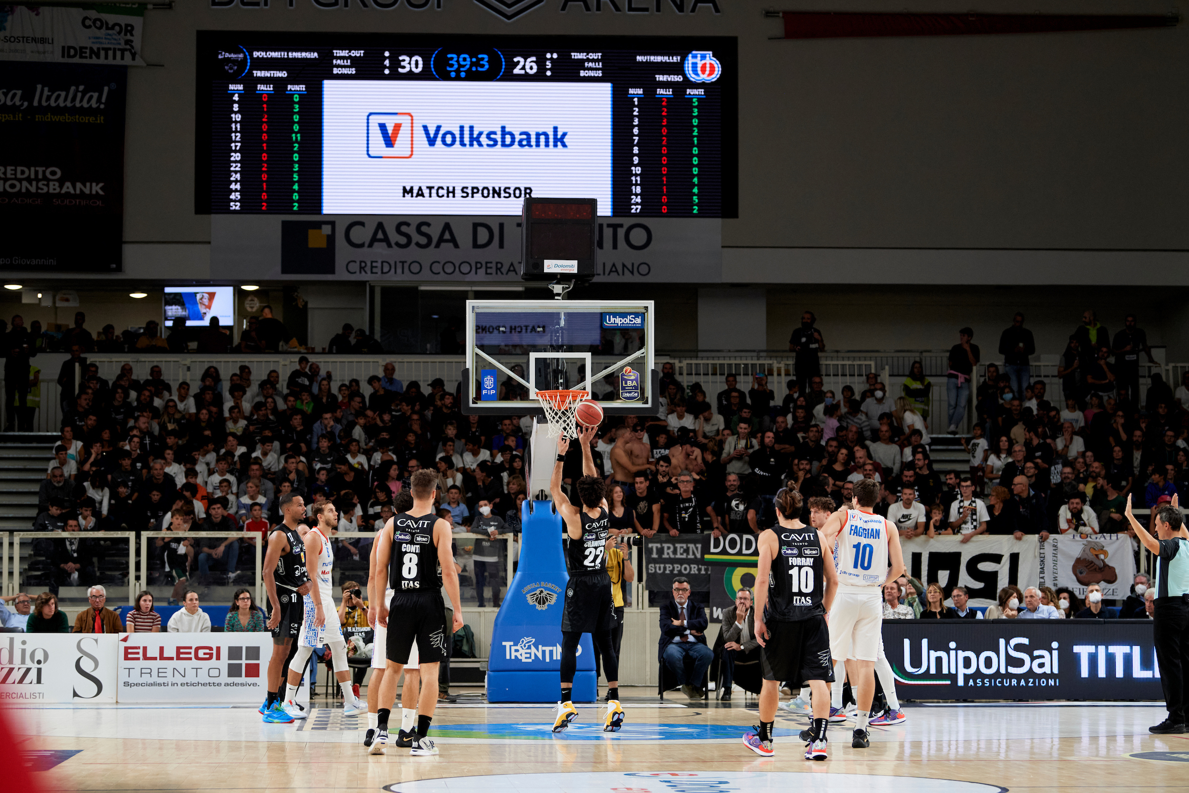 LBA Seria A, seconda andata, Dolomiti Energia Trentino - Nutribullet Treviso Basket