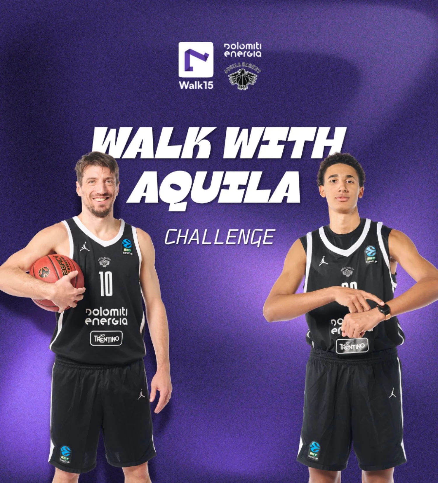 Scendi in campo, anzi in strada: parte la Walk with Aquila Challenge